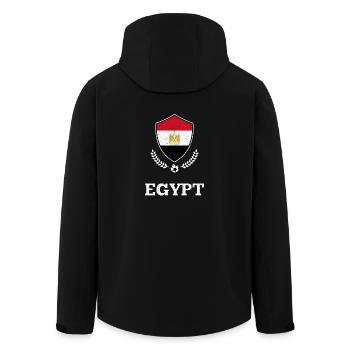Egypte egyptian équipe de football cadeau idée cadeau - Veste softshell homme en polyester recyclé Stanley/Stella - noir - Dos - AI Model Male 185 light (185cm)