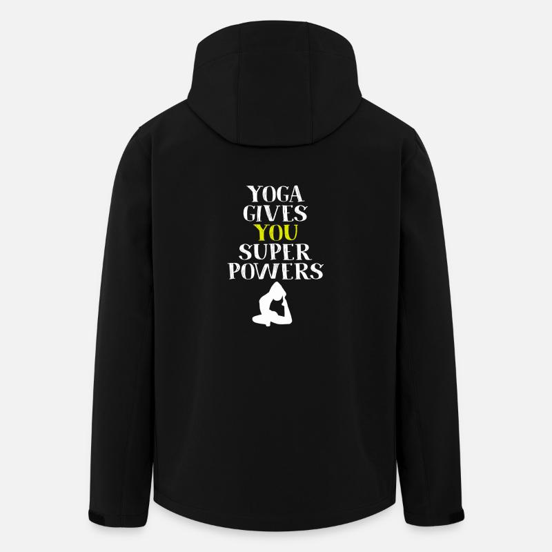 Yoga Frau - Recycelte Männer Softshell-Jacke von Stanley/Stella - Schwarz