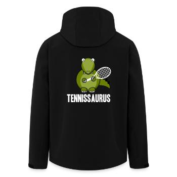 Dinosaure Tennis T-Rex Idée cadeau - Veste softshell homme en polyester recyclé Stanley/Stella - noir - Dos - AI Model Male 185 light (185cm)