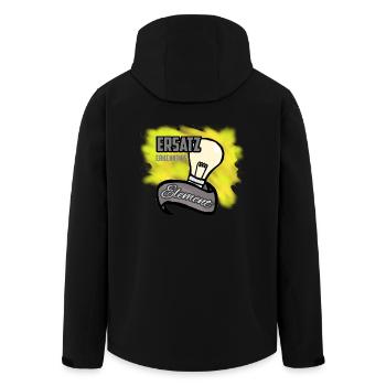 Mir geht ein Licht auf... Idee, Erkenntniss - Recycelte Männer Softshell-Jacke von Stanley/Stella - Schwarz - Hinten - AI Model Male 185 light (185cm)