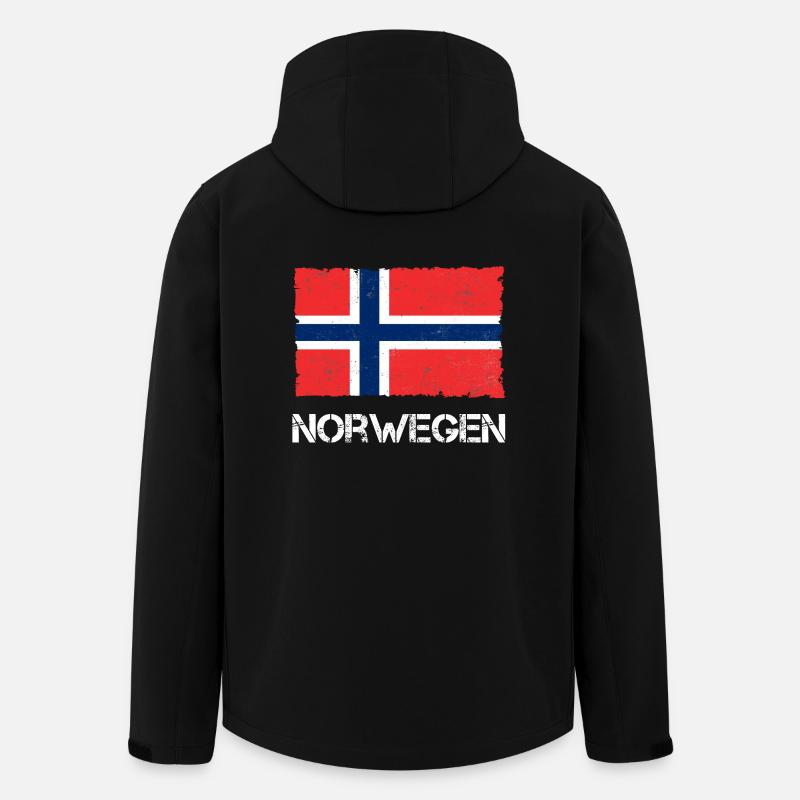 Norwegen - Recycelte Männer Softshell-Jacke von Stanley/Stella - Schwarz