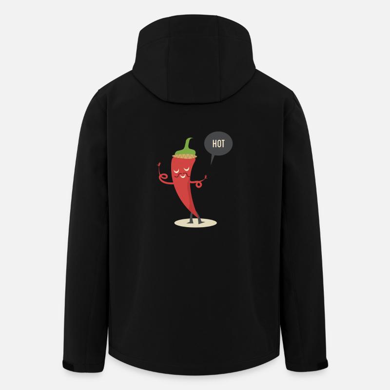 CHILLI CHAUD! - Veste softshell homme en polyester recyclé Stanley/Stella - noir