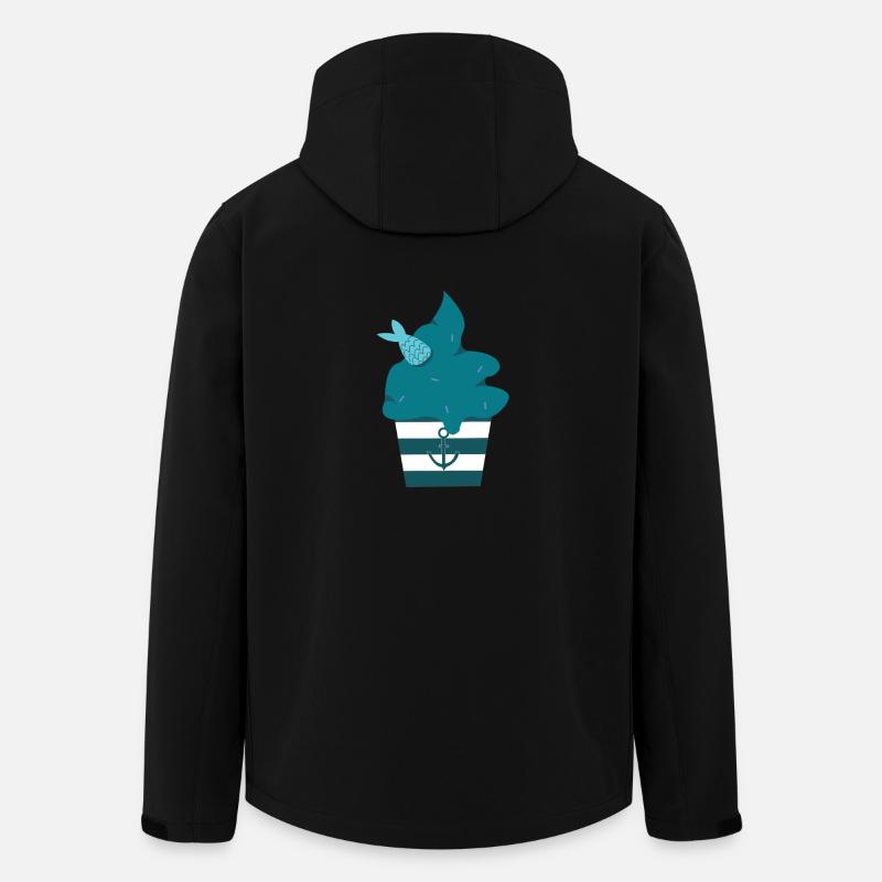 Poisson muffin - Veste softshell homme en polyester recyclé Stanley/Stella - noir