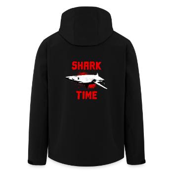 Great white shark fish ocean - Men’s Recycled Softshell Jacket by Stanley/Stella - black - Back - AI Model Male 185 light (185cm)
