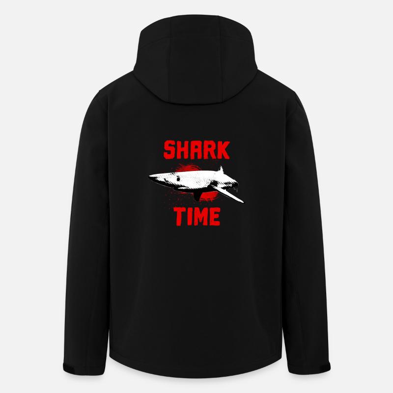Great white shark fish ocean - Men’s Recycled Softshell Jacket by Stanley/Stella - black