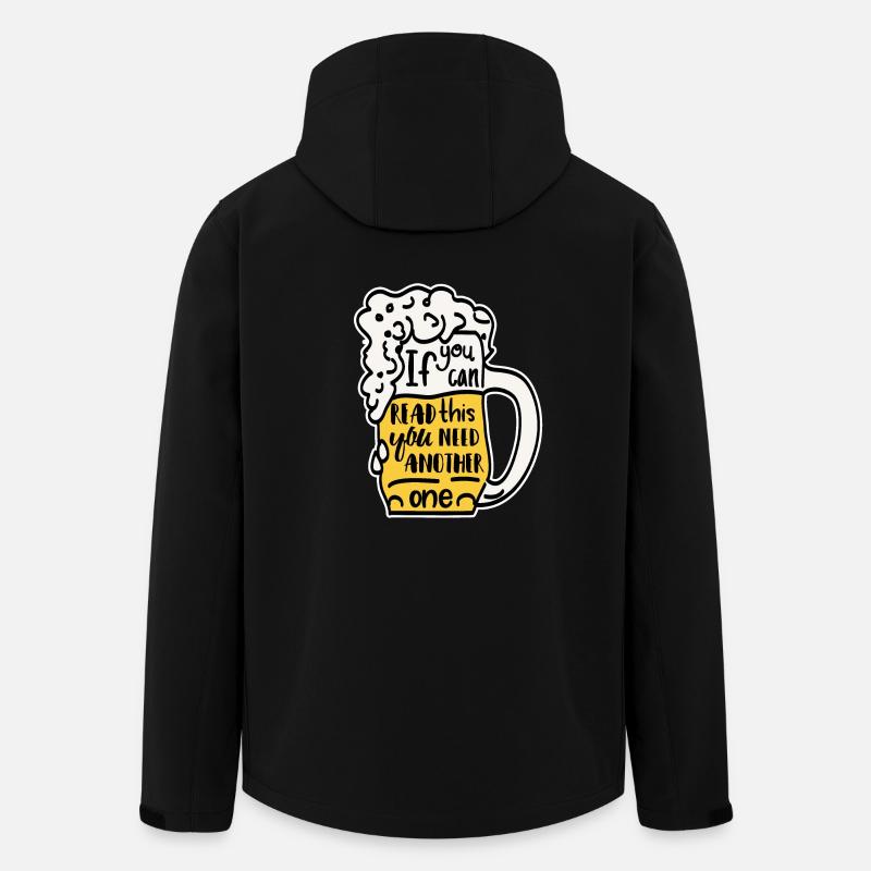 Witziger Biertrinker Bierkrug Geschenk - Recycelte Männer Softshell-Jacke von Stanley/Stella - Schwarz
