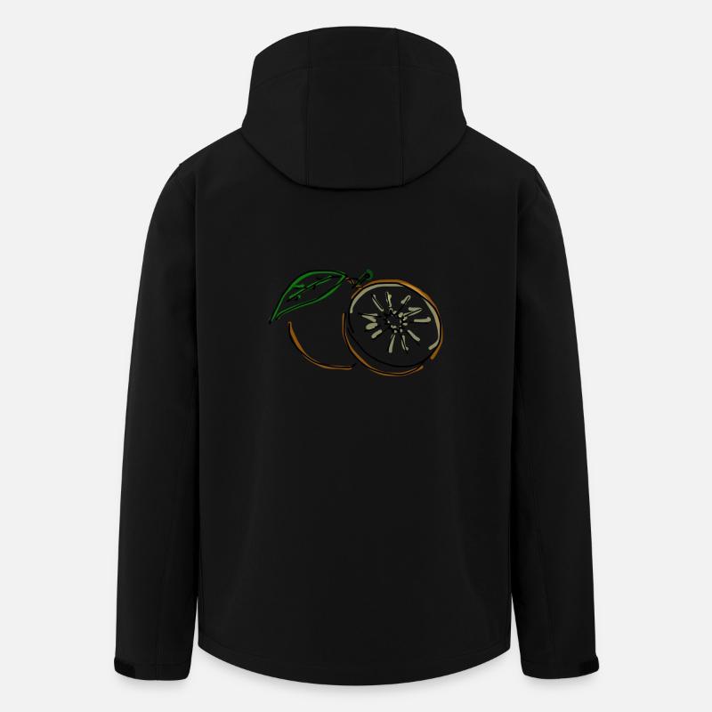 orange - Men’s Recycled Softshell Jacket by Stanley/Stella - black