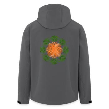 Ananas Circle - Recycelte Männer Softshell-Jacke von Stanley/Stella - Schwarz - Hinten - AI Model Male 185 light (185cm)