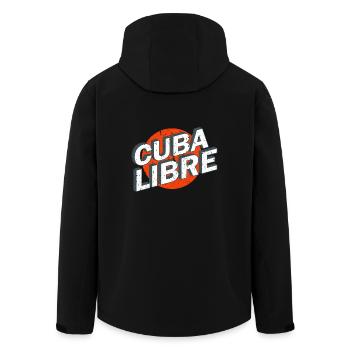Cuba Libre Retro Poster - Recycelte Männer Softshell-Jacke von Stanley/Stella - Schwarz - Hinten - AI Model Male 185 light (185cm)
