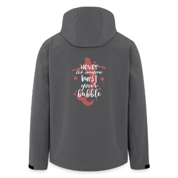 Meerjungfrau Nixe - Recycelte Männer Softshell-Jacke von Stanley/Stella - Schwarz - Hinten - AI Model Male 185 light (185cm)