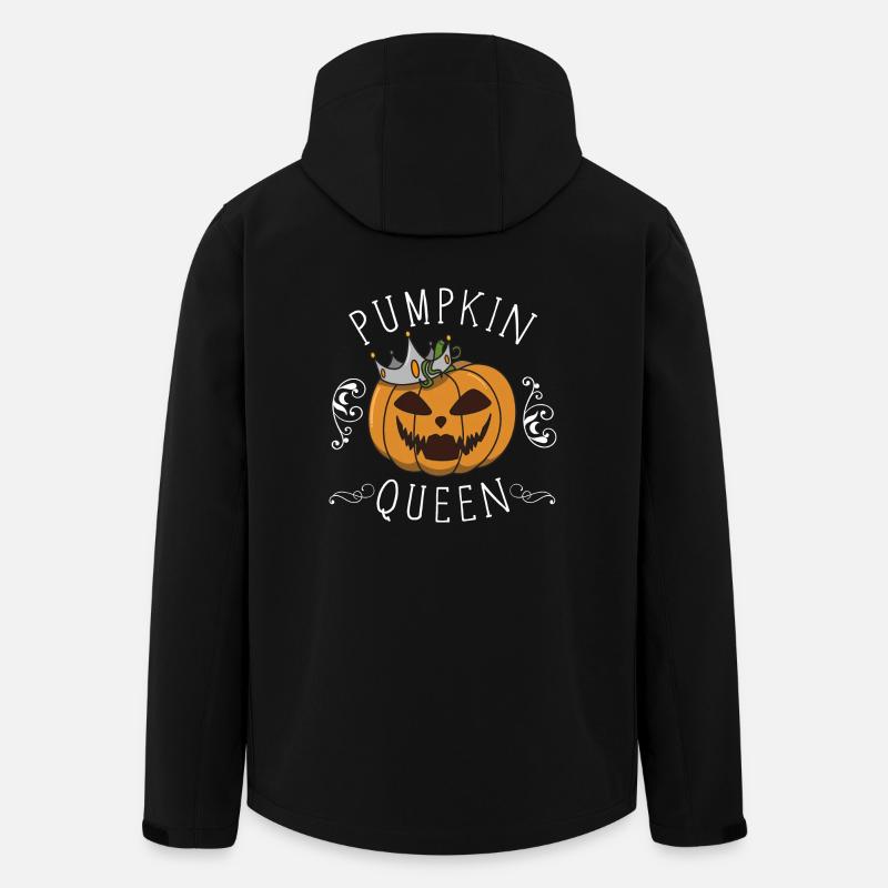 Halloween pumpkin gift costume crown funny - Men’s Recycled Softshell Jacket by Stanley/Stella - black
