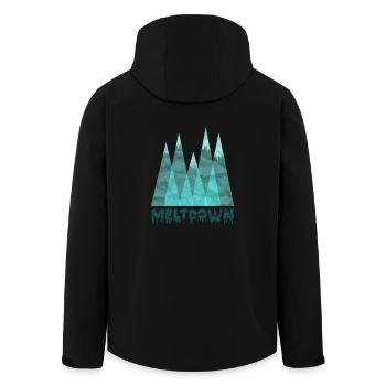 Meltdown - Recycelte Männer Softshell-Jacke von Stanley/Stella - Schwarz - Hinten - AI Model Male 185 light (185cm)