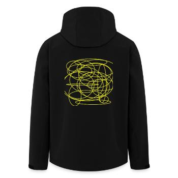 design rich and noble artwork fantastic - Veste softshell homme en polyester recyclé Stanley/Stella - noir - Dos - AI Model Male 185 light (185cm)
