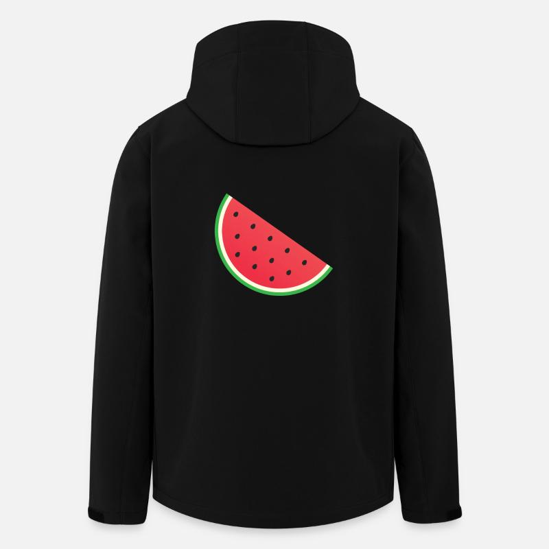 melon d'eau - Veste softshell homme en polyester recyclé Stanley/Stella - noir