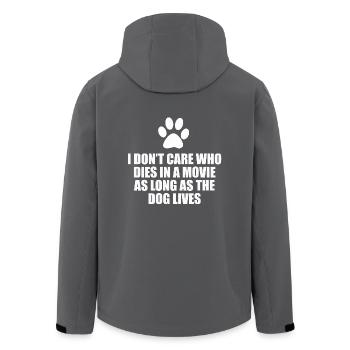 Dog dog énonciations drôles - Veste softshell homme en polyester recyclé Stanley/Stella - noir - Dos - AI Model Male 185 light (185cm)