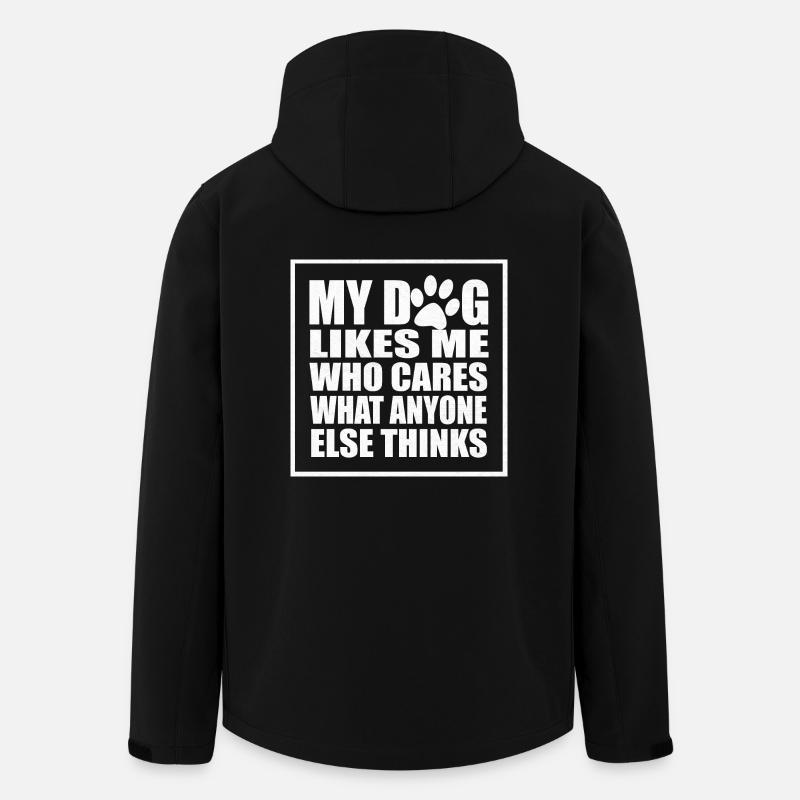 Hund Hunde lustige Sprüche - Recycelte Männer Softshell-Jacke von Stanley/Stella - Schwarz