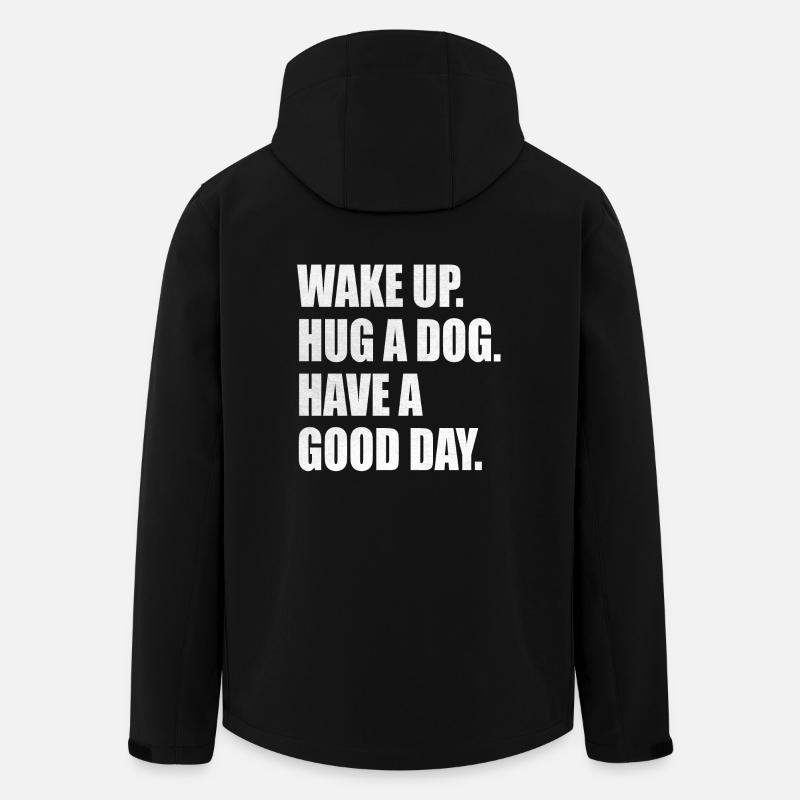 Hund Hunde Spruch Sprüche - Recycelte Männer Softshell-Jacke von Stanley/Stella - Schwarz