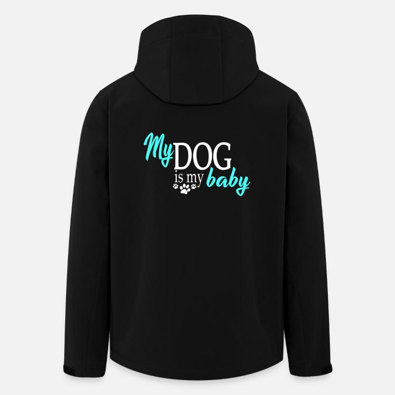 Chiens chiens - Veste softshell homme en polyester recyclé Stanley/Stella - noir