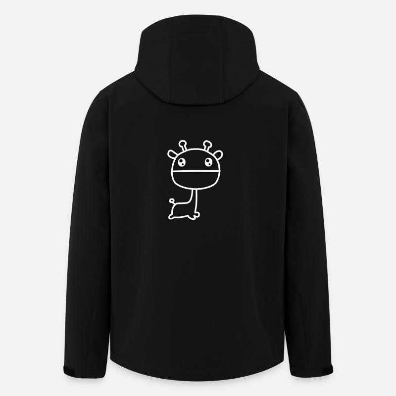 girafe - Veste softshell homme en polyester recyclé Stanley/Stella - noir