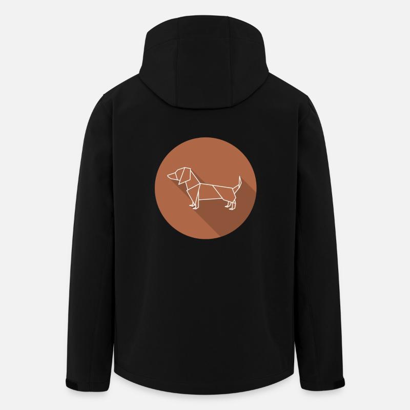 dackel - Recycelte Männer Softshell-Jacke von Stanley/Stella - Schwarz