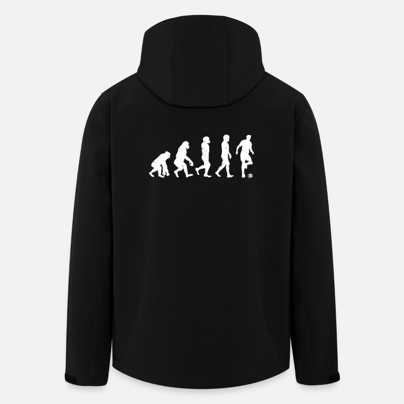 Mankind Evolution Soccer - Evolution Football - Men’s Recycled Softshell Jacket by Stanley/Stella - black
