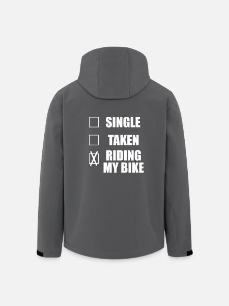 Single Lustige Sprüche Motorrad Bike Biker Spruch - Recycelte Männer Softshell-Jacke von Stanley/Stella - Schwarz