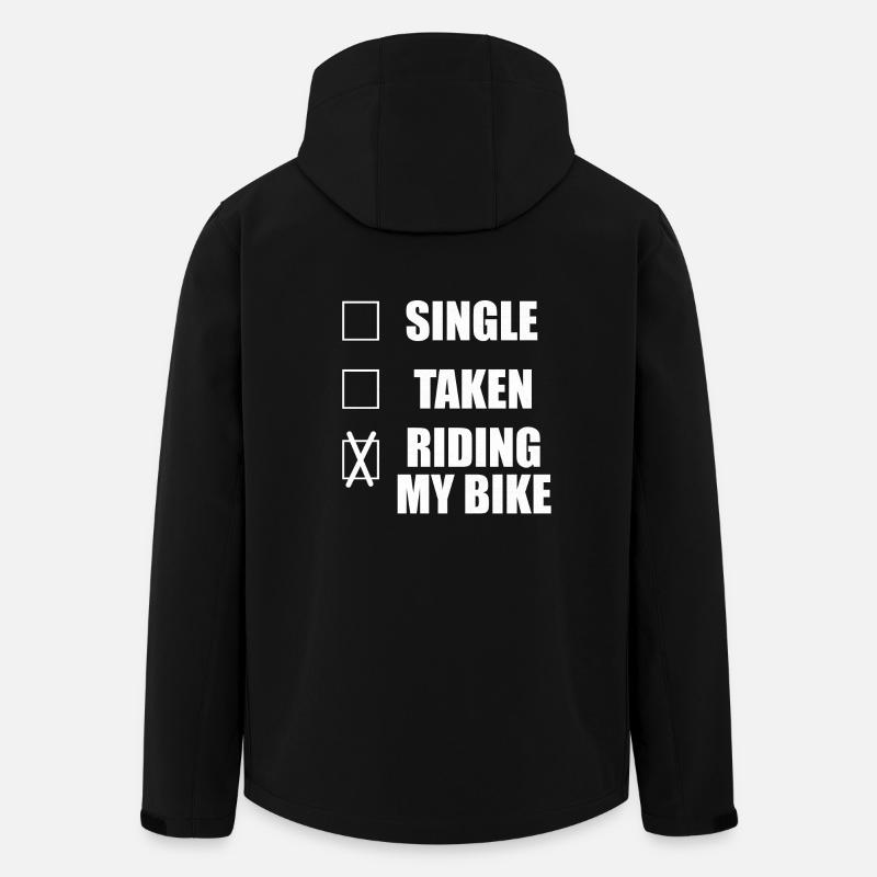 Single Lustige Sprüche Motorrad Bike Biker Spruch - Recycelte Männer Softshell-Jacke von Stanley/Stella - Schwarz