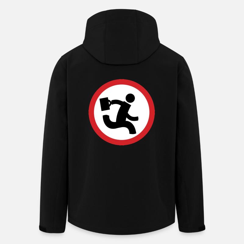 Nerd-Herden-Logo - Futter - Recycelte Männer Softshell-Jacke von Stanley/Stella - Schwarz