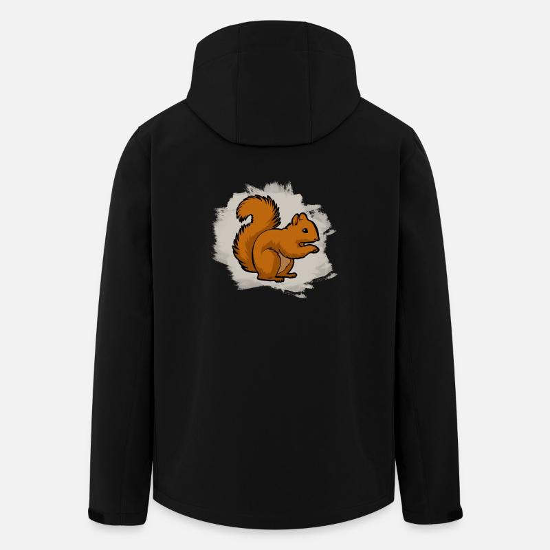 Eichhörnchen - Recycelte Männer Softshell-Jacke von Stanley/Stella - Schwarz