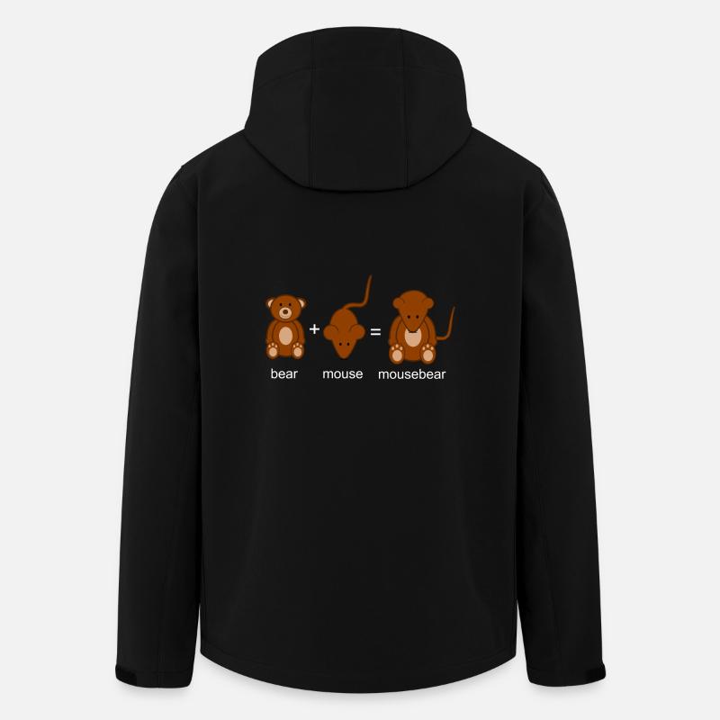 Mausebär - Recycelte Männer Softshell-Jacke von Stanley/Stella - Schwarz