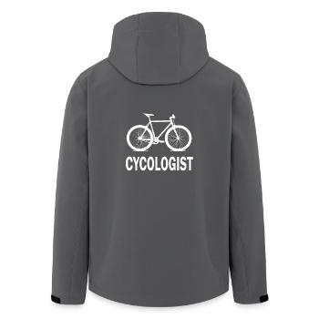 Biker Bike Fahrrad Spruch Sprueche - Recycelte Männer Softshell-Jacke von Stanley/Stella - Schwarz - Hinten - AI Model Male 185 light (185cm)