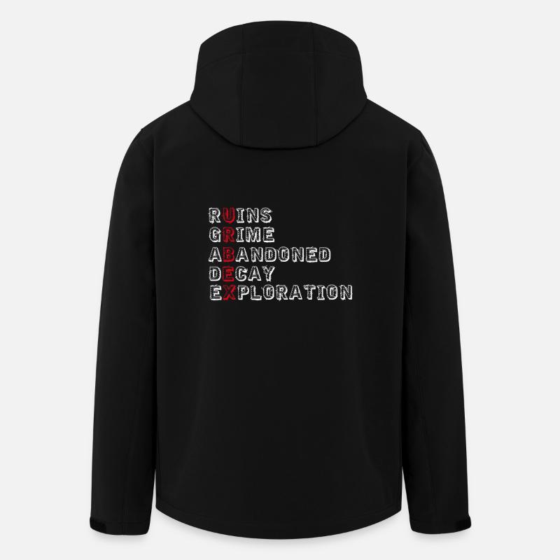 Urbex in words - Men’s Recycled Softshell Jacket by Stanley/Stella - black