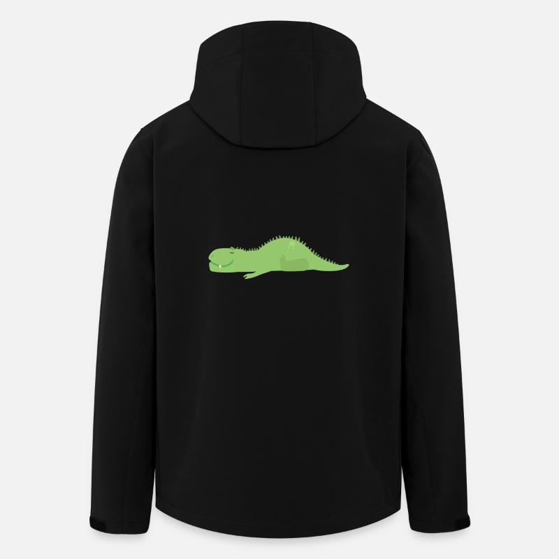 Dinosaure endormi - Veste softshell homme en polyester recyclé Stanley/Stella - noir