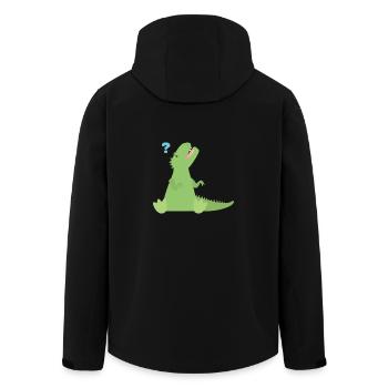 T Rex Points d’interrogation - Veste softshell homme en polyester recyclé Stanley/Stella - noir - Dos - AI Model Male 185 light (185cm)
