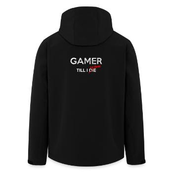Gamer till I respawn - Recycelte Männer Softshell-Jacke von Stanley/Stella - Schwarz - Hinten - AI Model Male 185 light (185cm)