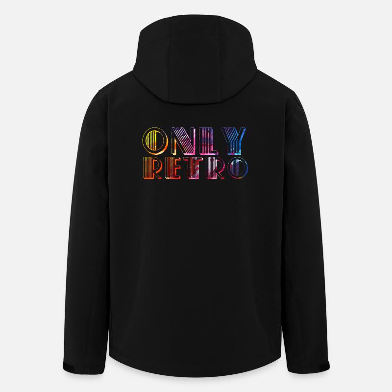 Only retro - Recycelte Männer Softshell-Jacke von Stanley/Stella - Schwarz