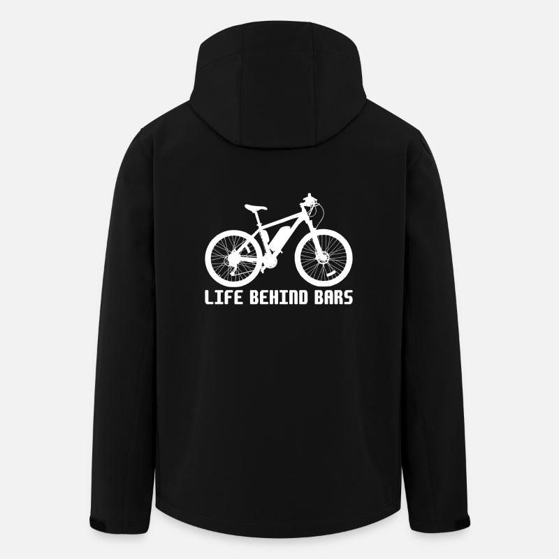 VIE DERRIÈRE LES BARRES - Veste softshell homme en polyester recyclé Stanley/Stella - noir