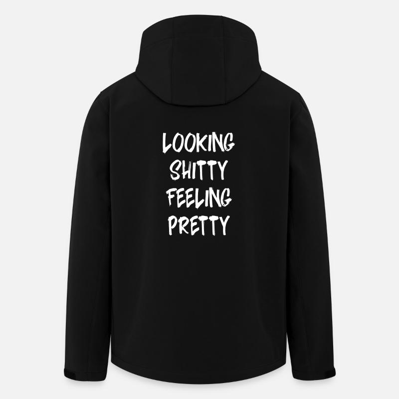 Say funny sayings - Men’s Recycled Softshell Jacket by Stanley/Stella - black