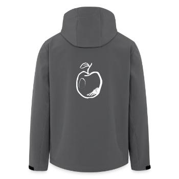 Apple in style (white) - Men’s Recycled Softshell Jacket by Stanley/Stella - anthracite - Back - AI Model Male 185 light (185cm)