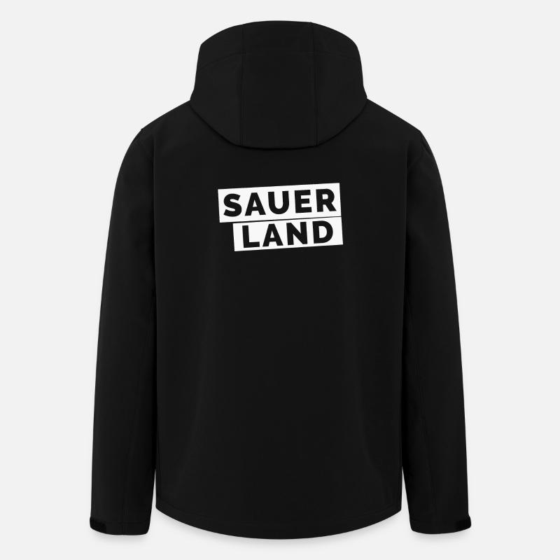 Sauerland - Veste softshell homme en polyester recyclé Stanley/Stella - noir