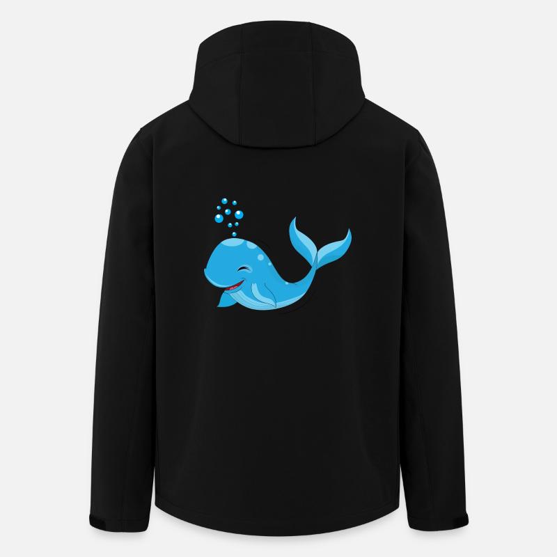 whale - Men’s Recycled Softshell Jacket by Stanley/Stella - black