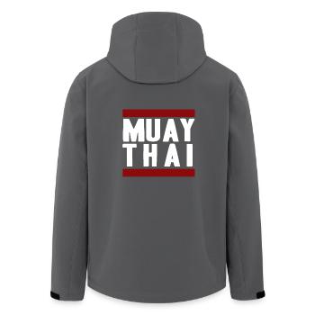 Muay Thai - Men’s Recycled Softshell Jacket by Stanley/Stella - black - Back - AI Model Male 185 light (185cm)
