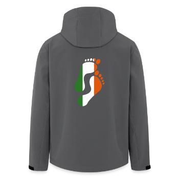 Irlande Empreinte drapeau - Veste softshell homme en polyester recyclé Stanley/Stella - noir - Dos - AI Model Male 185 light (185cm)