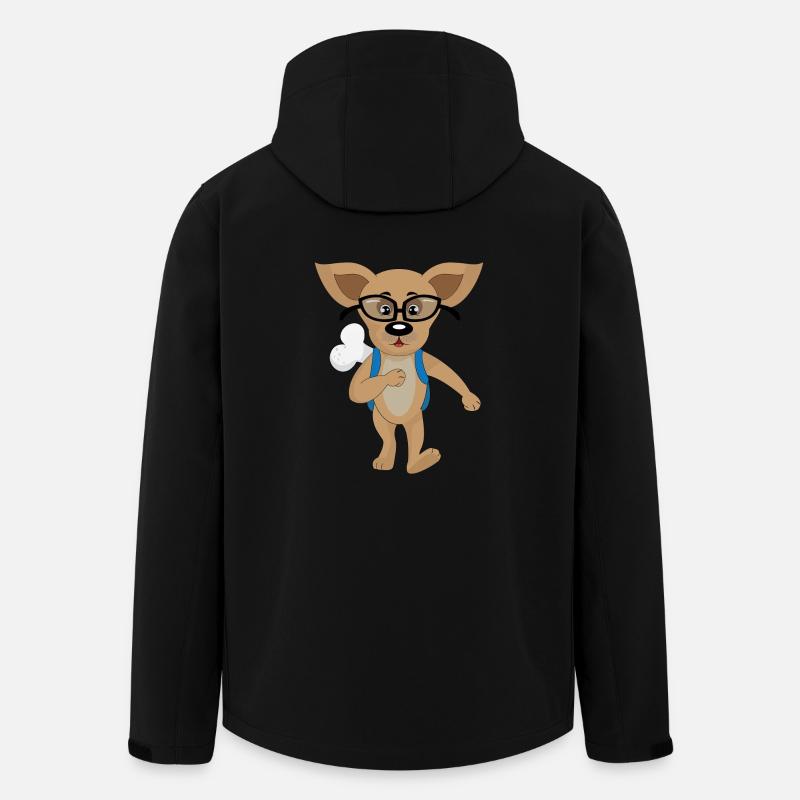 Schulhund - Recycelte Männer Softshell-Jacke von Stanley/Stella - Schwarz