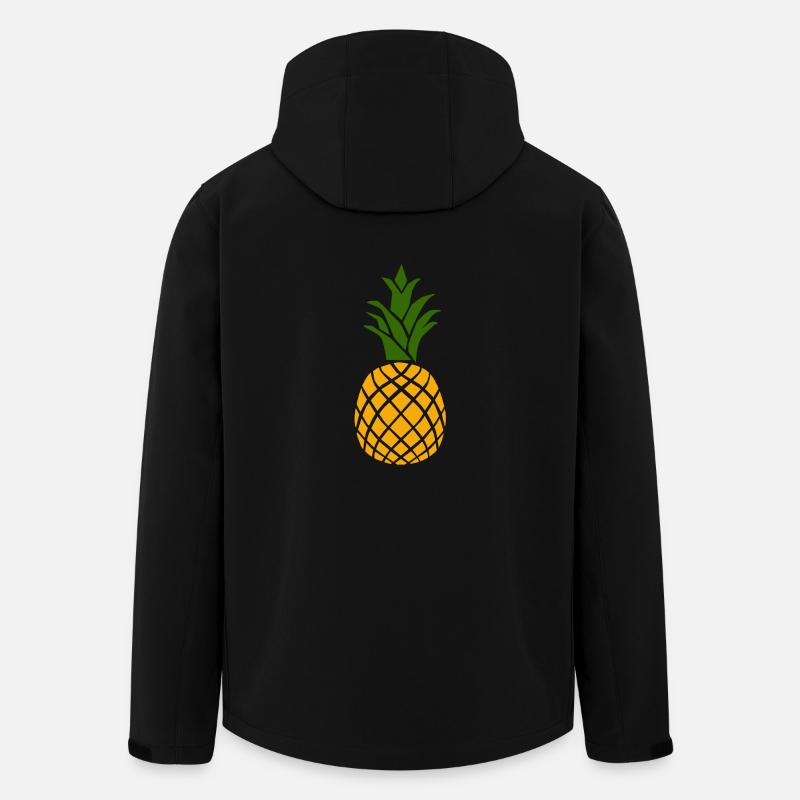 Ananas - Recycelte Männer Softshell-Jacke von Stanley/Stella - Schwarz