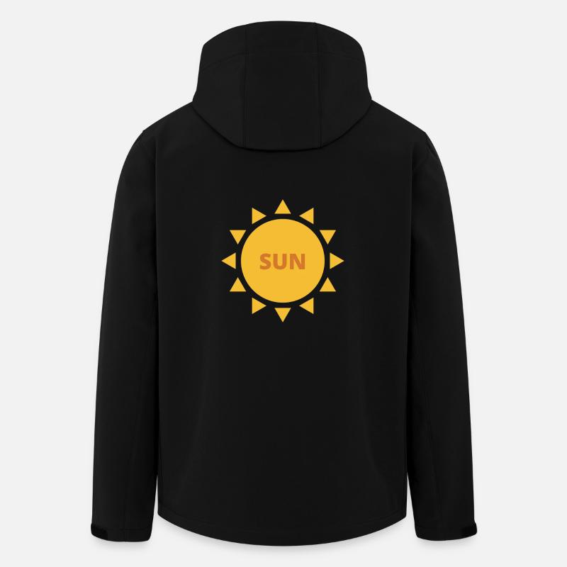 SUN - Veste softshell homme en polyester recyclé Stanley/Stella - noir
