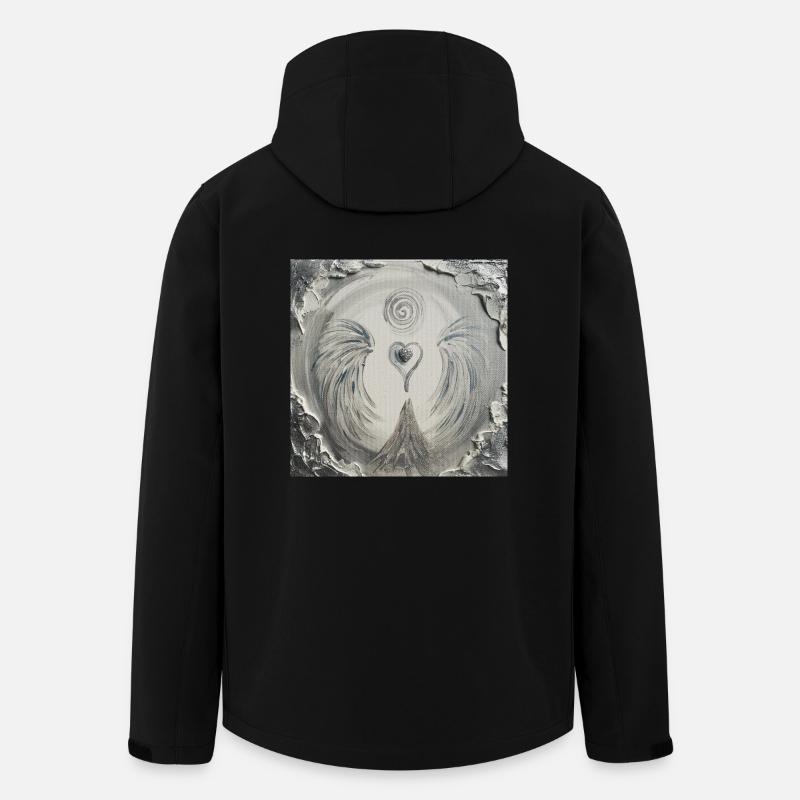 Herzengel der Reinigung - Recycelte Männer Softshell-Jacke von Stanley/Stella - Schwarz