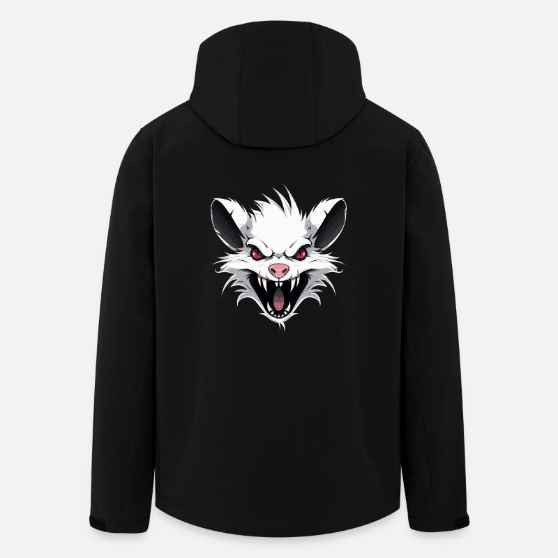 White Punk Rat - Men’s Recycled Softshell Jacket by Stanley/Stella - black