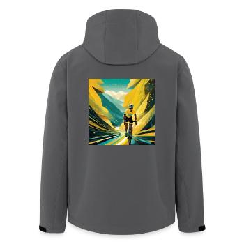 Autoroute vers la gloire jaune - Veste softshell homme en polyester recyclé Stanley/Stella - noir - Dos - AI Model Male 185 light (185cm)