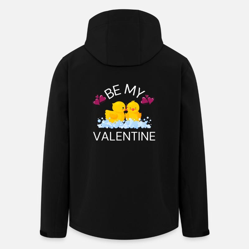 Par mon Valentin - Veste softshell homme en polyester recyclé Stanley/Stella - noir